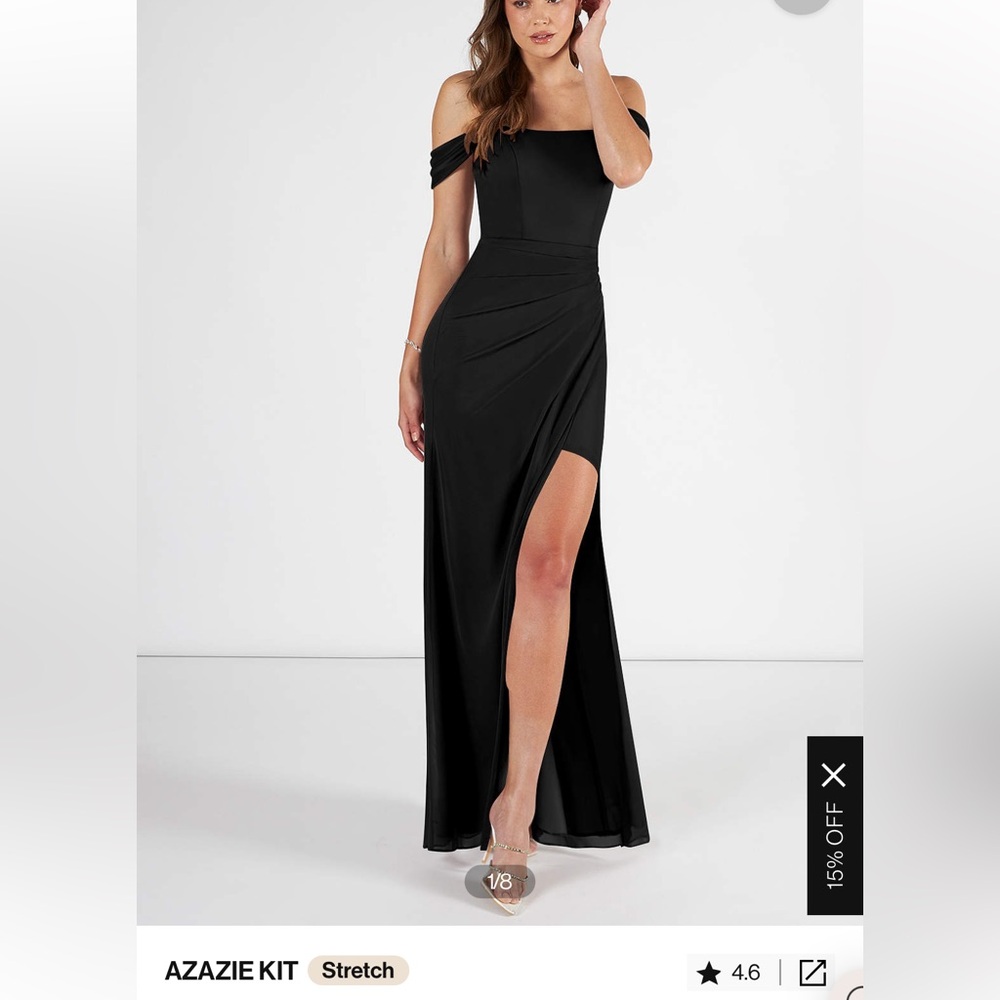 Azazie Kit Black Bridesmaid Dress (Used)